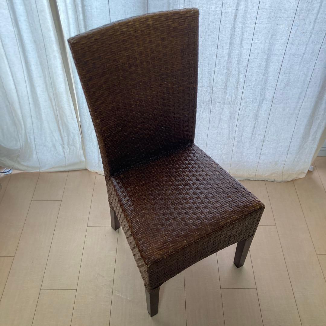 ヴィンテージ 桜屋工業 ラタンチェア 編み込み アンティーク ポサーダ 送料込み