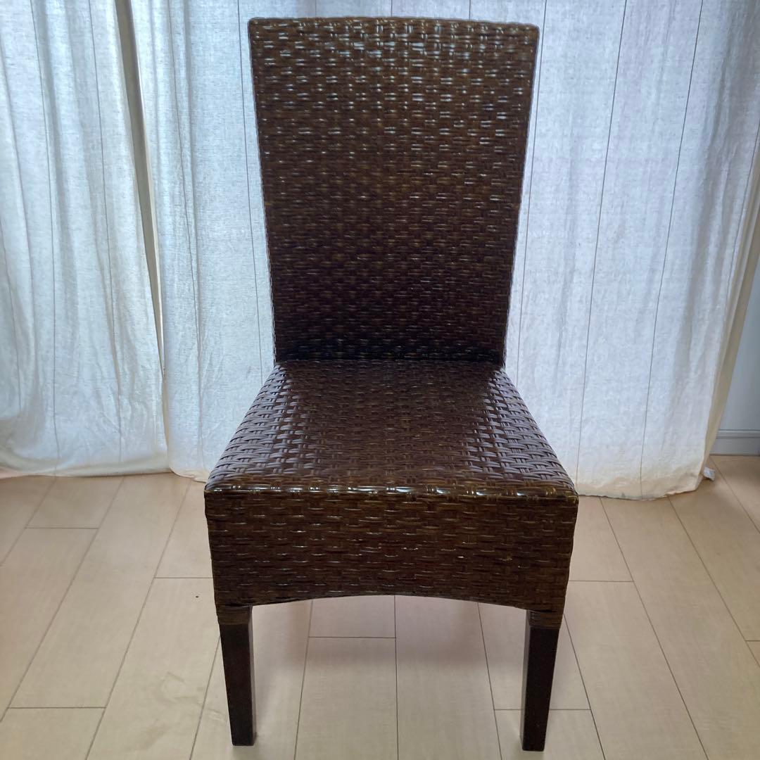 ヴィンテージ 桜屋工業 ラタンチェア 編み込み アンティーク ポサーダ 送料込み
