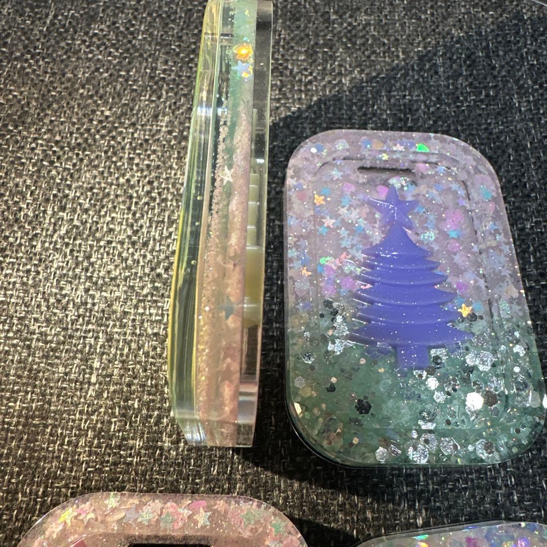 肖戦 大判 クリスマス限定シルエット～バッグチャーム❣4点セット❣