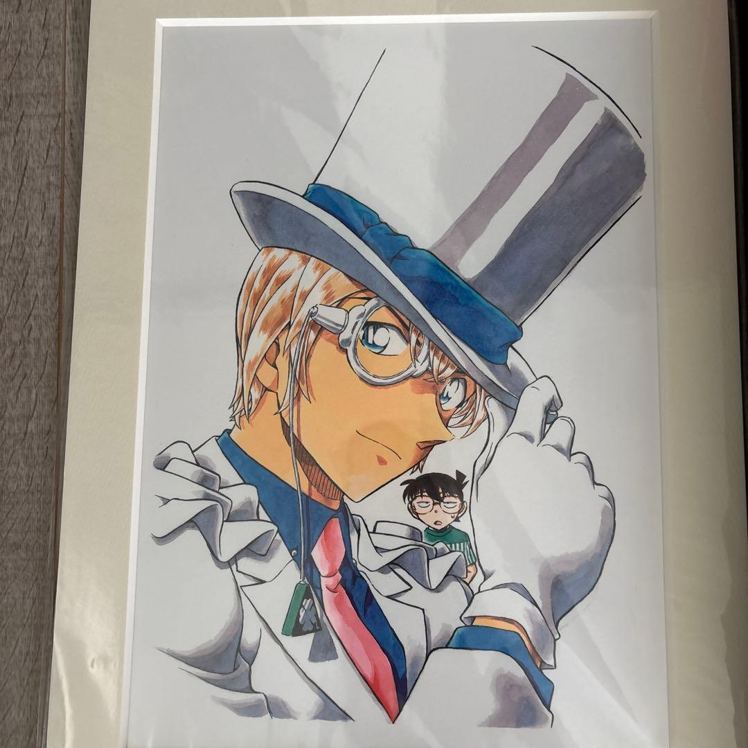 名探偵コナン　複製原画　青山先生イラスト額入りアート　アートボード　安室透　松田