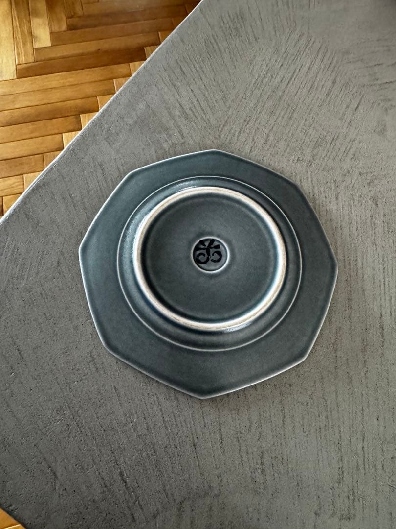 クイストゴー　アズール　オクタゴン プレート 17cm 八角形皿　ビンテージ