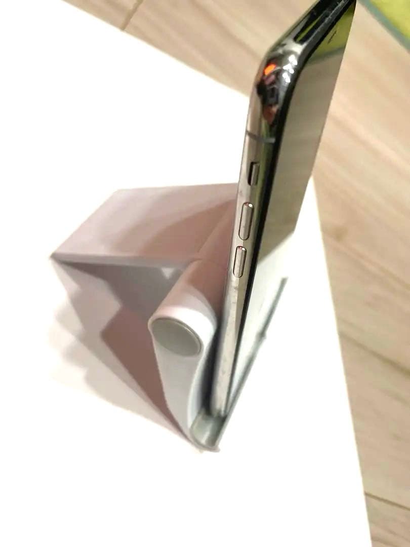 iPhone X 64GB シルバー SIMフリー 顔認証OK 画面焼けあり