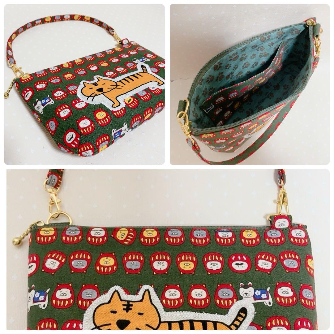 猫Love。 リュック型お着替え袋 巾着トートバッグ パッチワーク