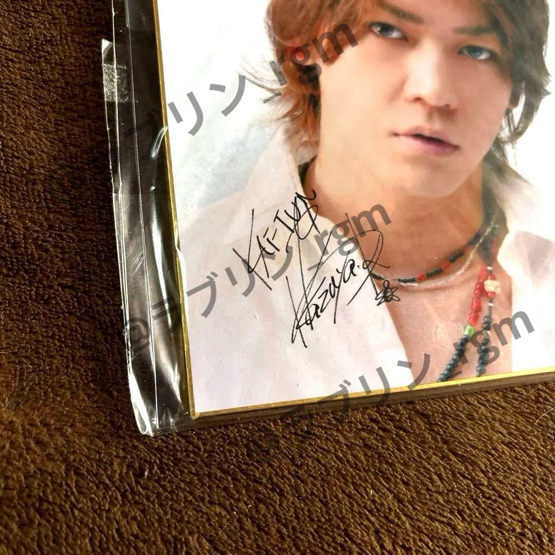 New／【激レア】KAT-TUN 亀梨和也 サイン入りミニ色紙 スタトロタレント