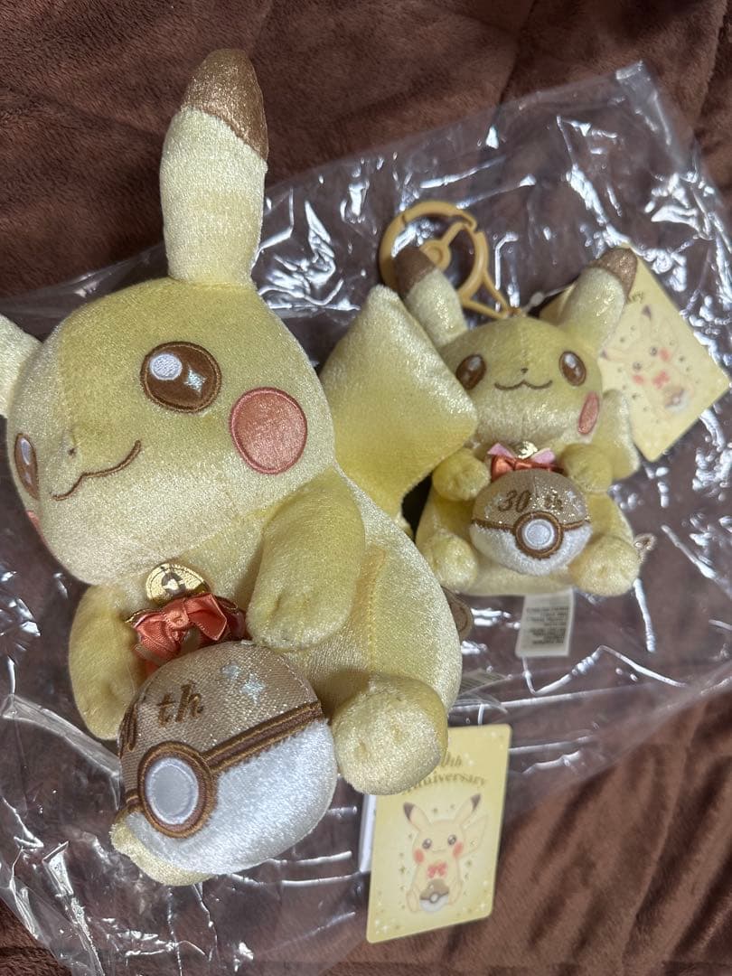30周年記念ぬいぐるみピカピカ！ピカチュウ＋マスコットピカピカ！ピカチュウセット