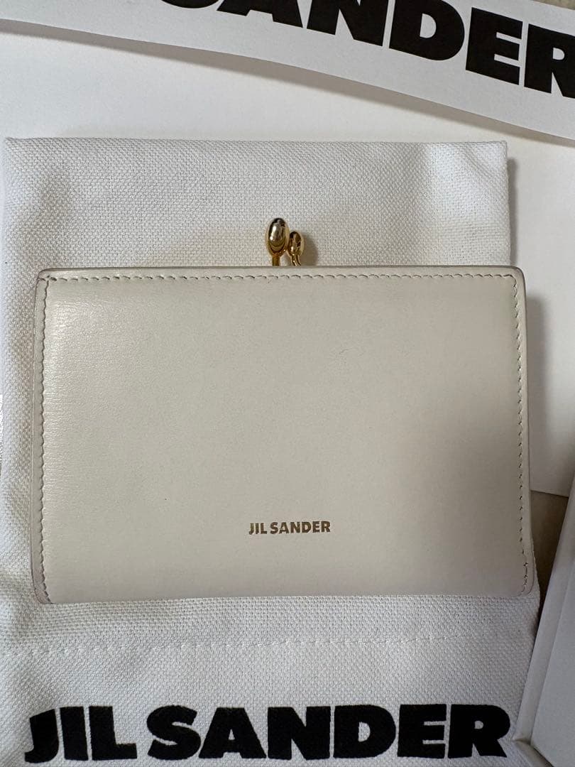JIL SANDER ジルサンダー レザーウォレット アイボリー 箱・保存袋付き
