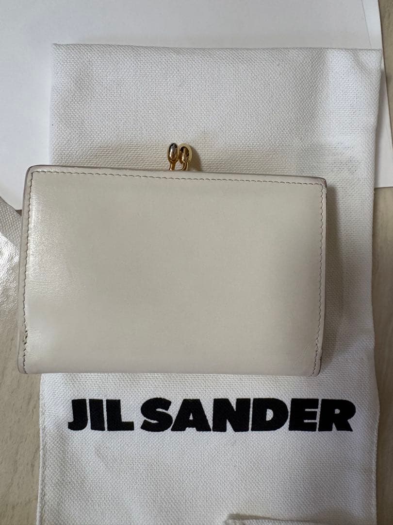JIL SANDER ジルサンダー レザーウォレット アイボリー 箱・保存袋付き