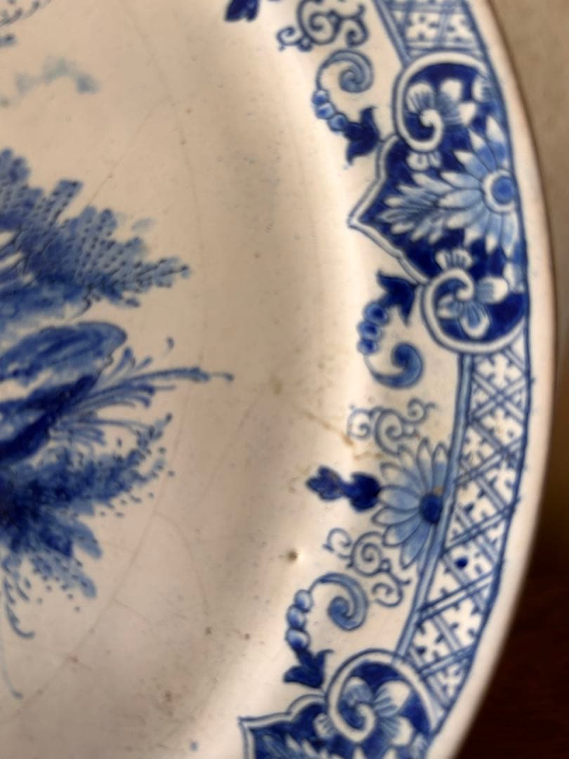 アンティークデルフト 大皿