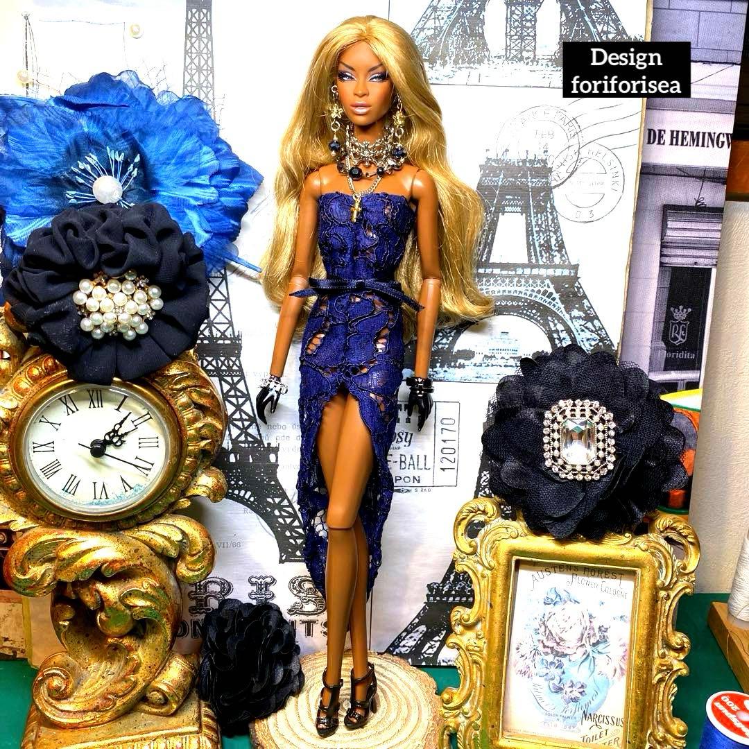 luxury elegance long dress♡accessory♡