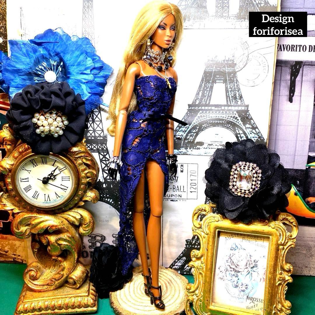 luxury elegance long dress♡accessory♡