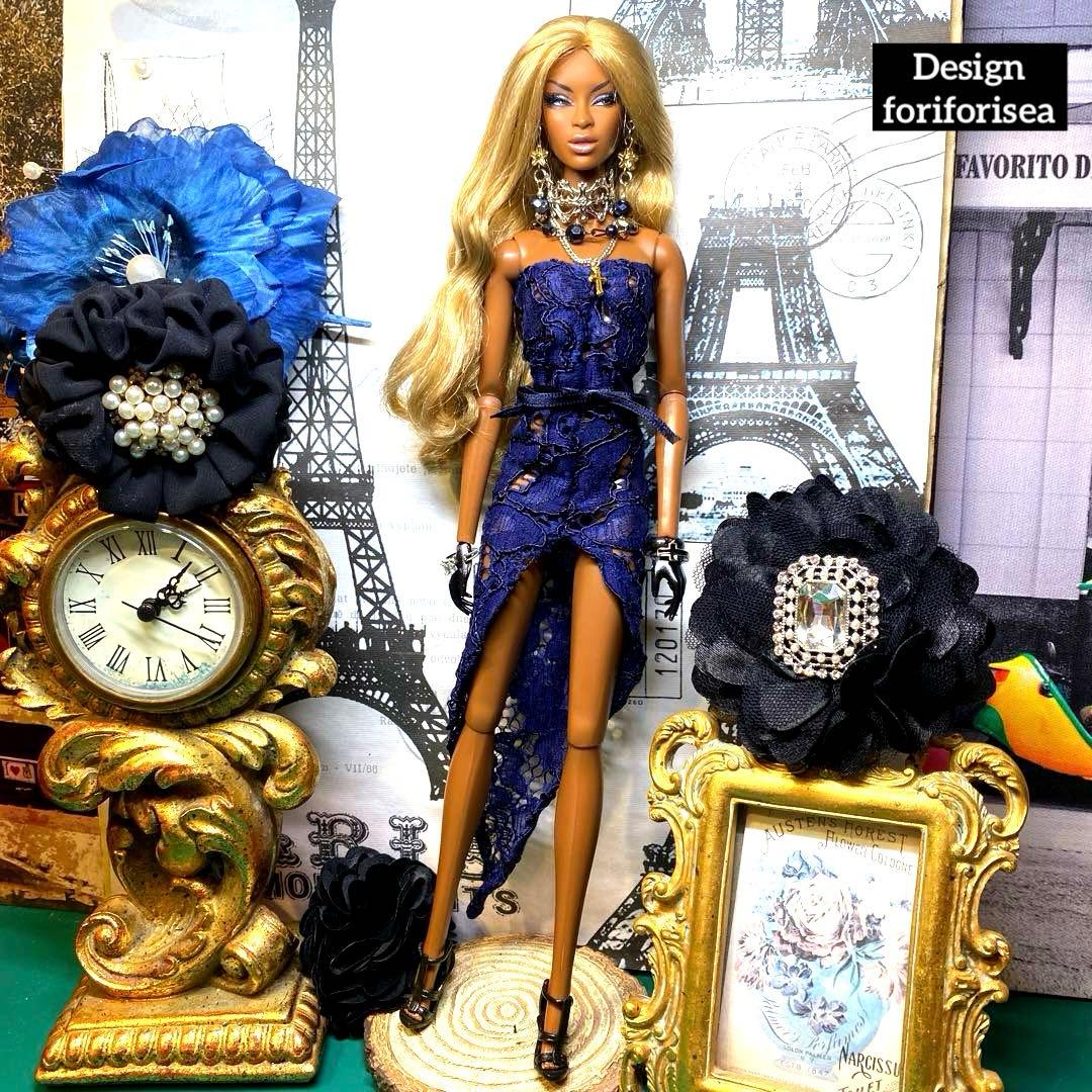 luxury elegance long dress♡accessory♡