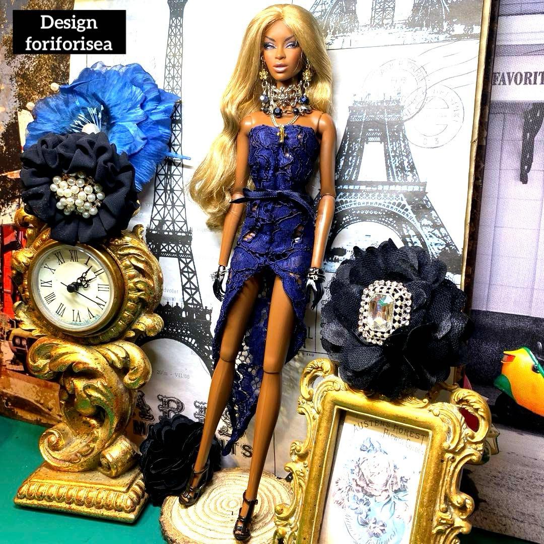 luxury elegance long dress♡accessory♡