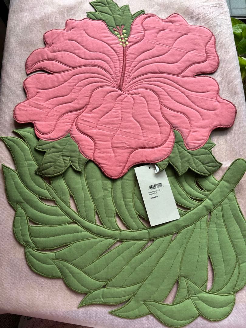 ランチョンマット ハワイアンキルト ハイビスカス Hawaii 4点セット新品