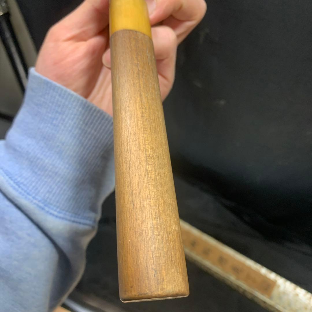 ビンテージ　柳刃包丁 水牛柄　刃渡24cm 砥石研ぎ済み