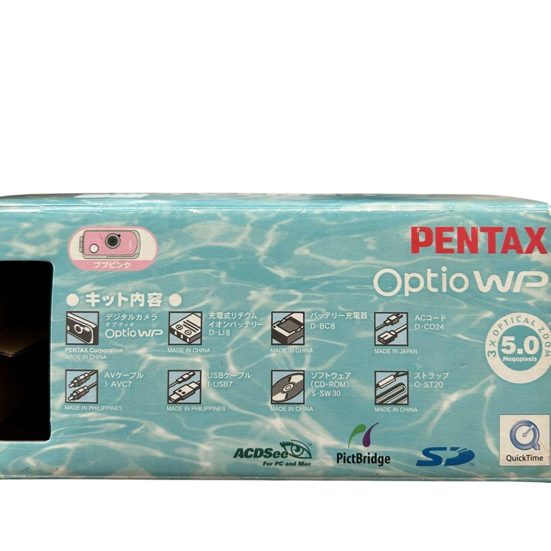 動作確認済み PENTAX Optio WP 防水 コンデジ 付属品完備