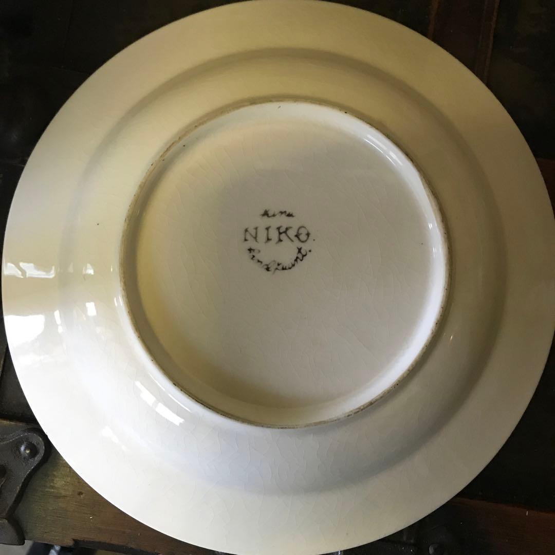 美品　希少　ニッコー　NIKKO　ヴィンテージ　盛り皿　花の絵柄が可愛い　スープ