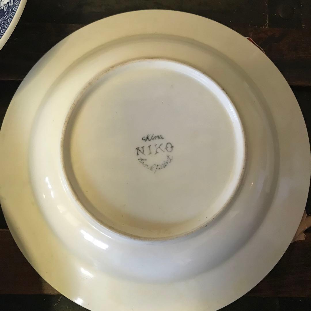 美品　希少　ニッコー　NIKKO　ヴィンテージ　盛り皿　花の絵柄が可愛い　スープ