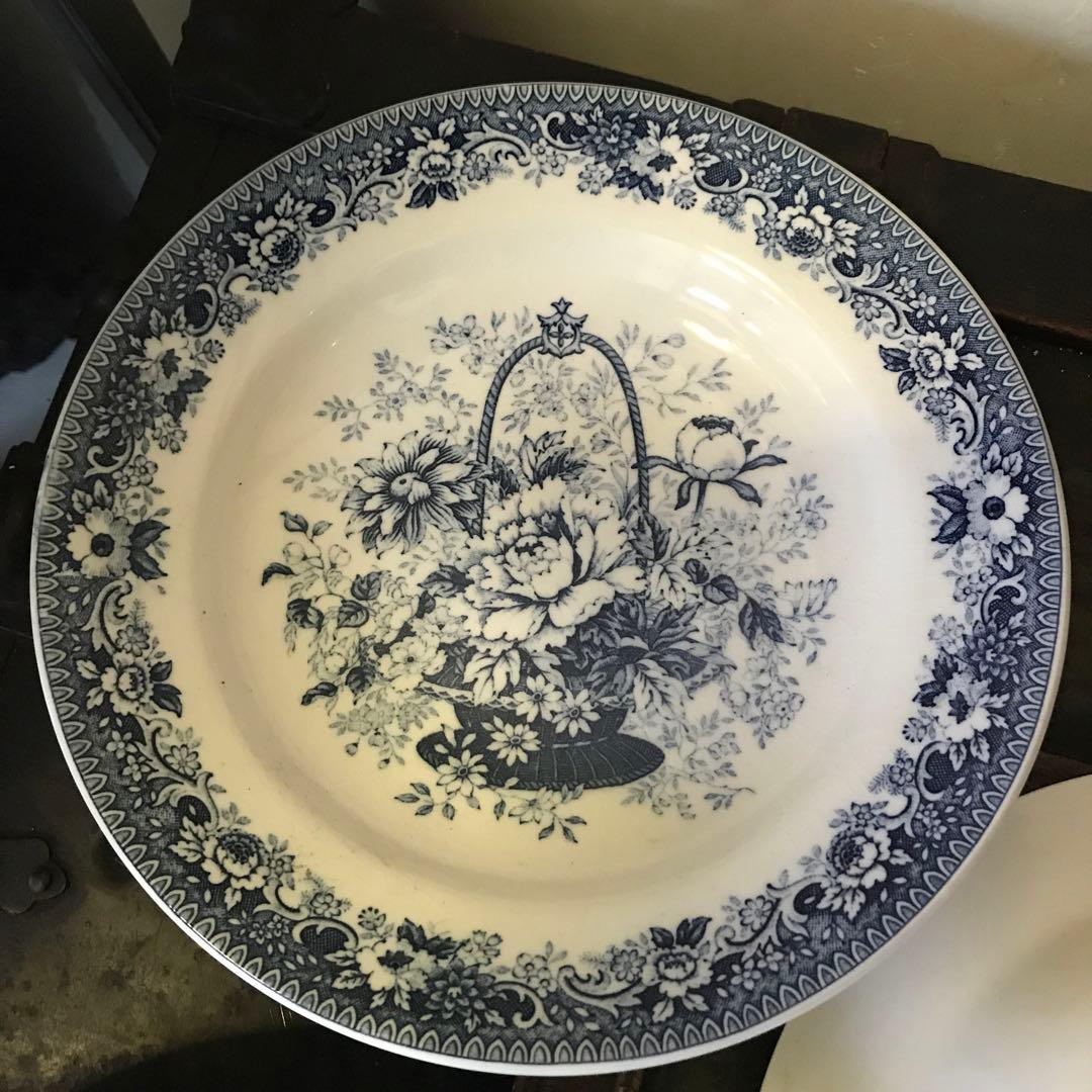 美品　希少　ニッコー　NIKKO　ヴィンテージ　盛り皿　花の絵柄が可愛い　スープ