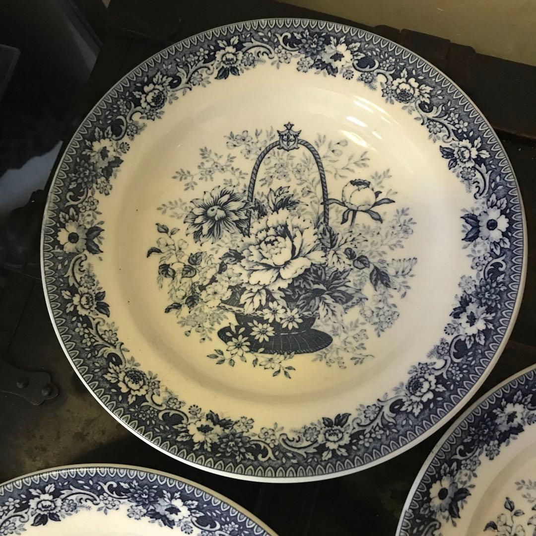 美品　希少　ニッコー　NIKKO　ヴィンテージ　盛り皿　花の絵柄が可愛い　スープ