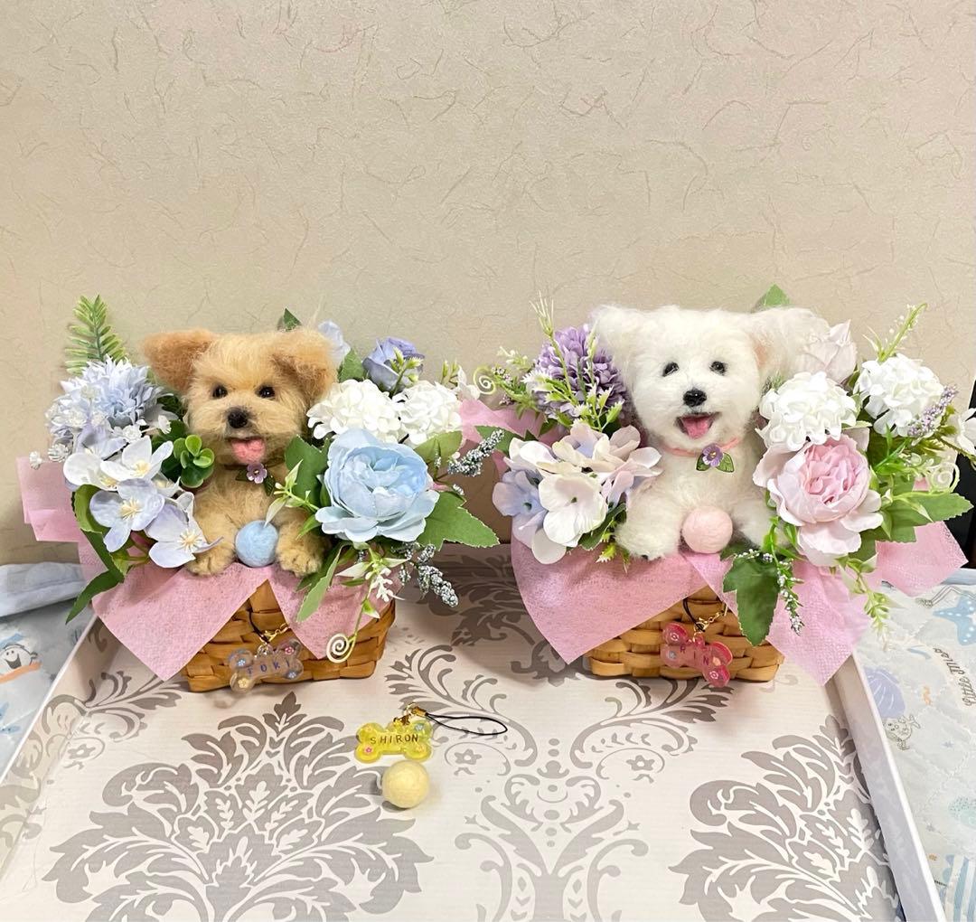 ご確認用 〜rara〜 ヨーキーウエスティ 羊毛フェルト