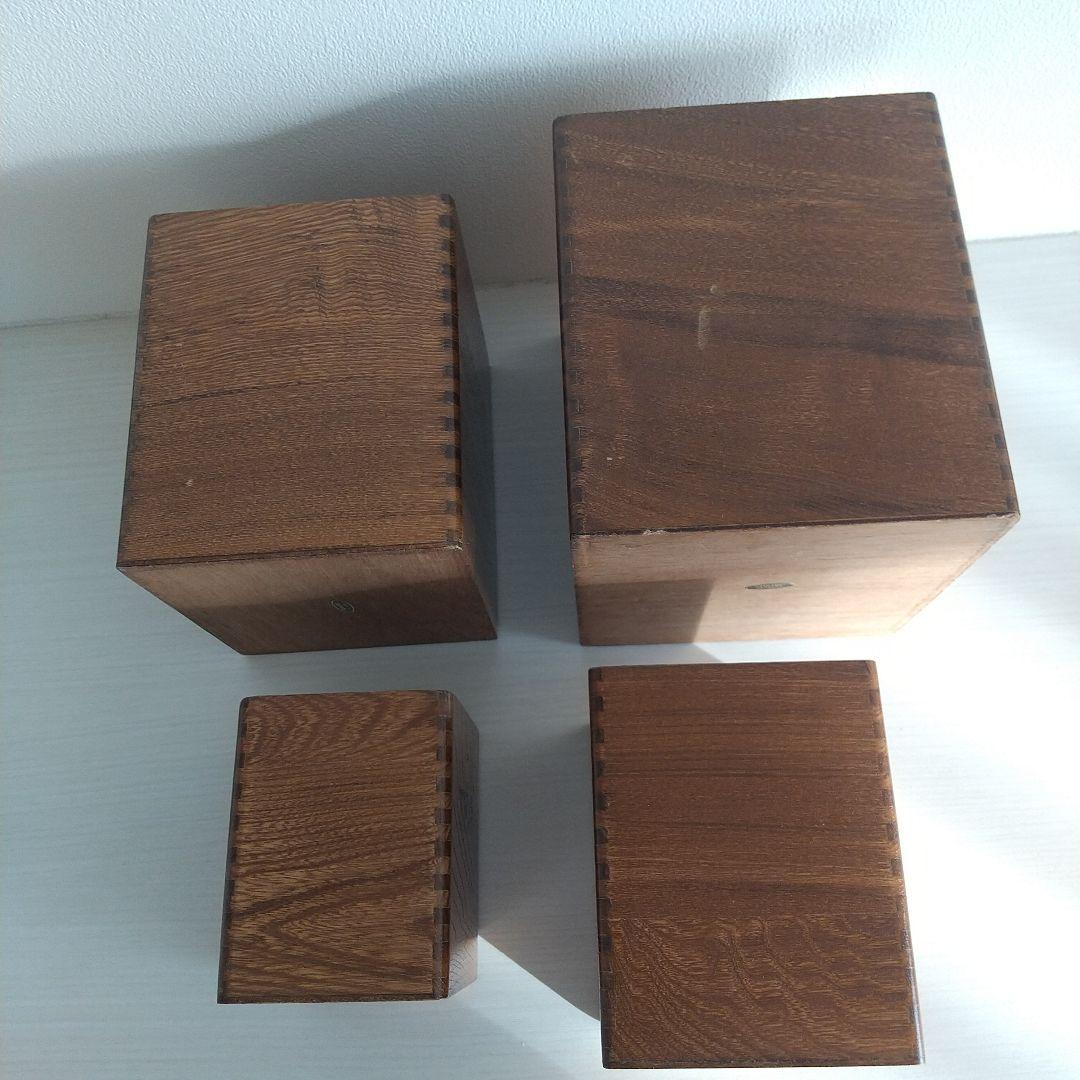 木製 入れ子 キッチン キャニスター