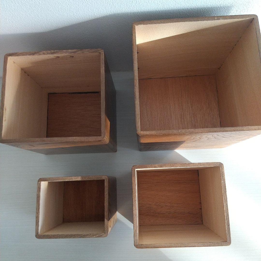 木製 入れ子 キッチン キャニスター