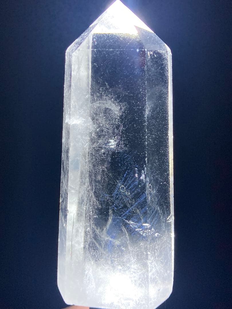 エンジェルラダー　天然水晶ポイント　六角柱　タワー　置物パワーストーン