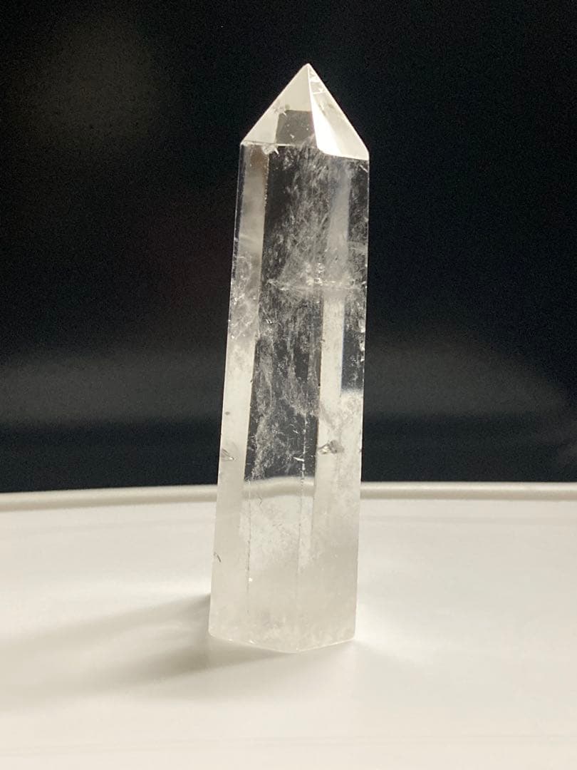 エンジェルラダー　天然水晶ポイント　六角柱　タワー　置物パワーストーン