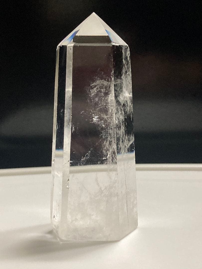 エンジェルラダー　天然水晶ポイント　六角柱　タワー　置物パワーストーン