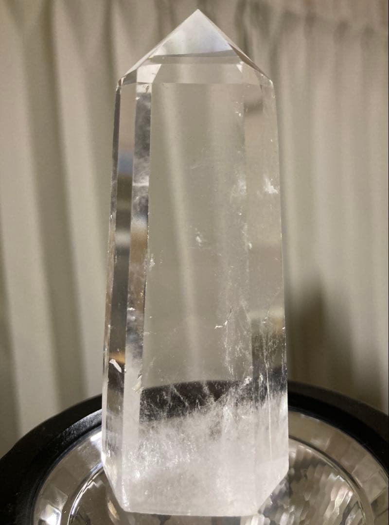エンジェルラダー　天然水晶ポイント　六角柱　タワー　置物パワーストーン