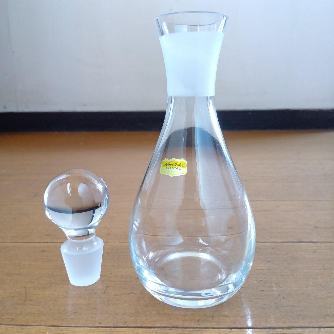 【未使用】ノリタケクリスタル　ガラスボウルとデキャンタのセット