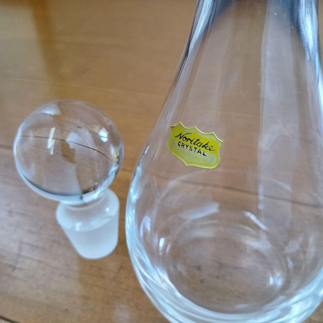 【未使用】ノリタケクリスタル　ガラスボウルとデキャンタのセット