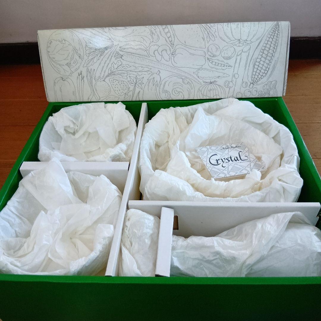 【未使用】ノリタケクリスタル　ガラスボウルとデキャンタのセット