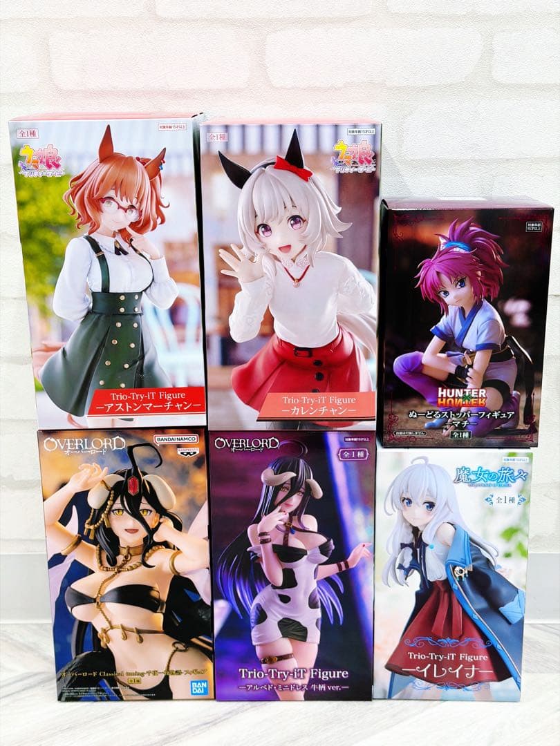 新品未開封 美少女フィギュア6個セット ウマ娘 オバロ h‪✕‬h 魔女の旅々