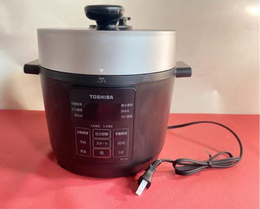 新品未使用　TOSHIBA 電気圧力鍋 RCP-30R ブラック