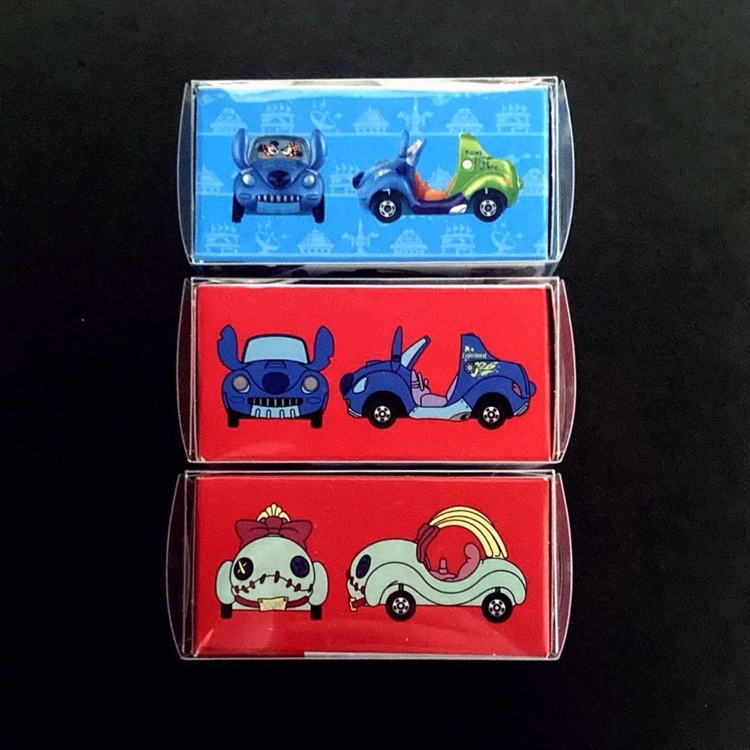 ディズニー トミカ スティッチのピックアップバギー スクランプのプラッシュカー