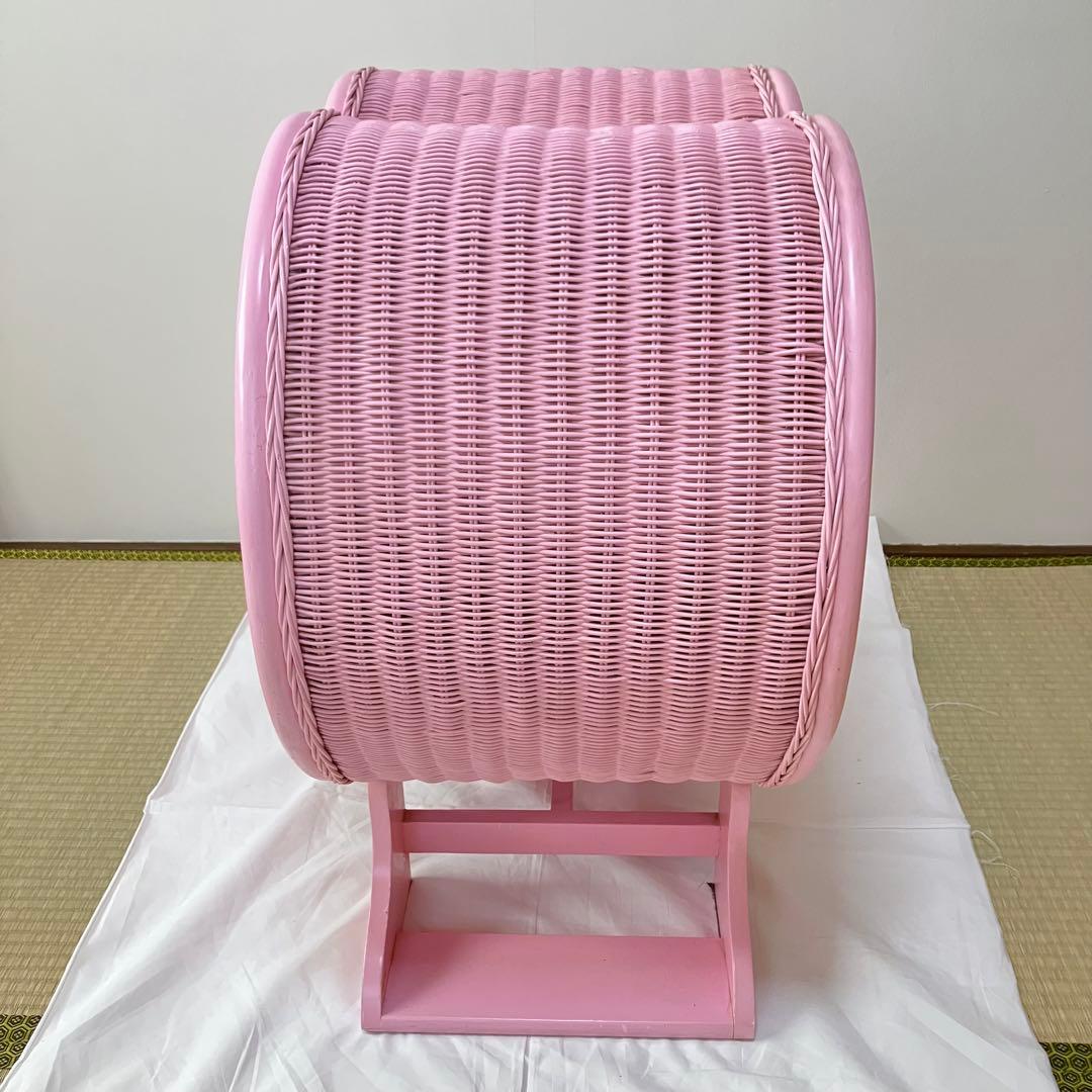 レア貴重Nissen ニッセン♡ラタンハートチェスト♡ピンク♡リメイク♡リペア