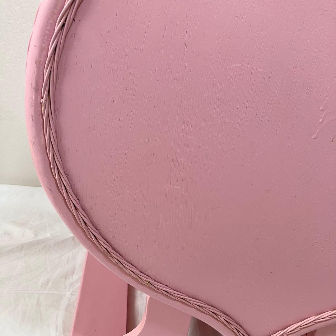 レア貴重Nissen ニッセン♡ラタンハートチェスト♡ピンク♡リメイク♡リペア