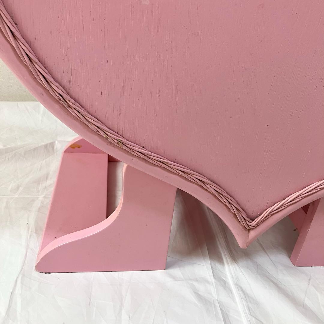 レア貴重Nissen ニッセン♡ラタンハートチェスト♡ピンク♡リメイク♡リペア