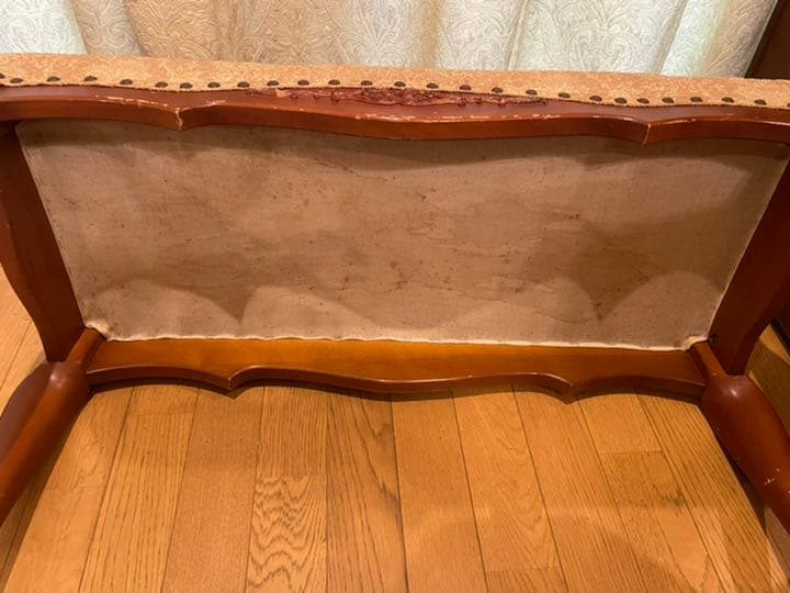 長椅子 2人がけ 椅子 レトロ アンティーク 猫脚