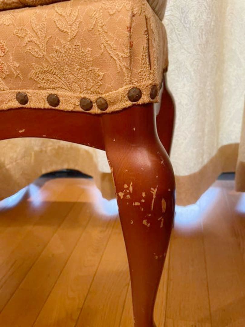 長椅子 2人がけ 椅子 レトロ アンティーク 猫脚