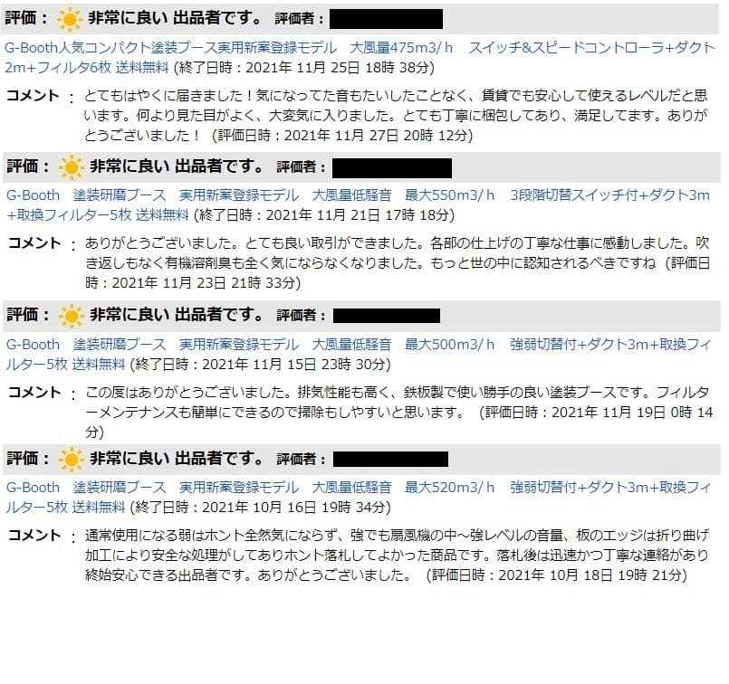 G-Booth静音研磨塗装ブース実用新案　三段階切替　風量430ｍ3/ｈセット