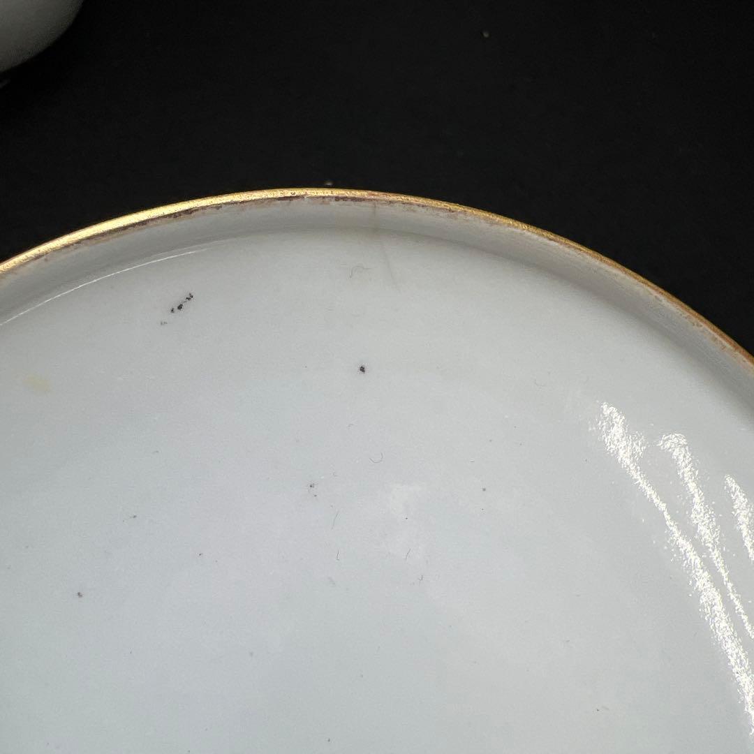 九谷　吉田製　極上手　茶托付蓋茶碗4客　東Y7-1203☆2F