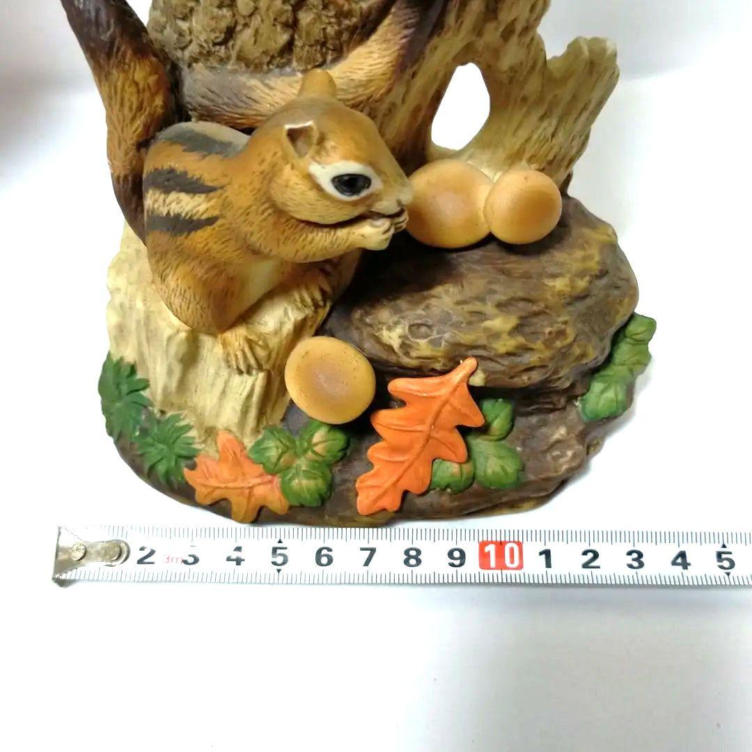 2匹のシマリス陶器オブジェ⑧