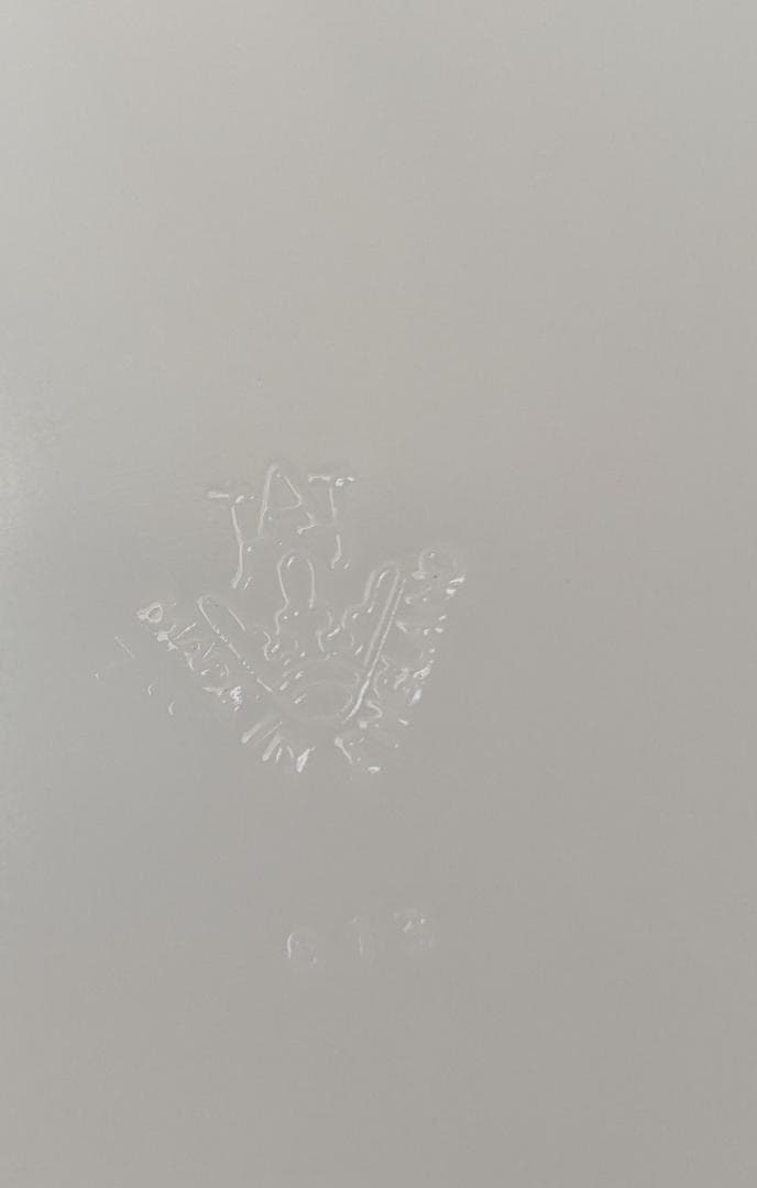 オールドパイレックスJAJ PYREX 大皿 ミルクガラス June Rose