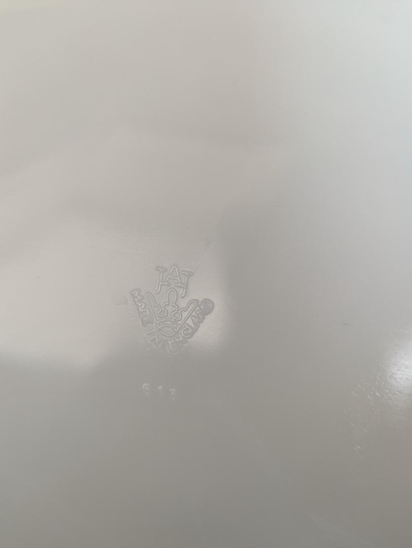 オールドパイレックスJAJ PYREX 大皿 ミルクガラス June Rose