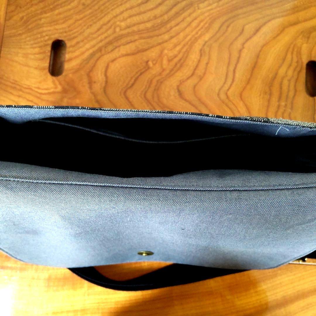 反物で作った、大島紬ショルダーバッグ