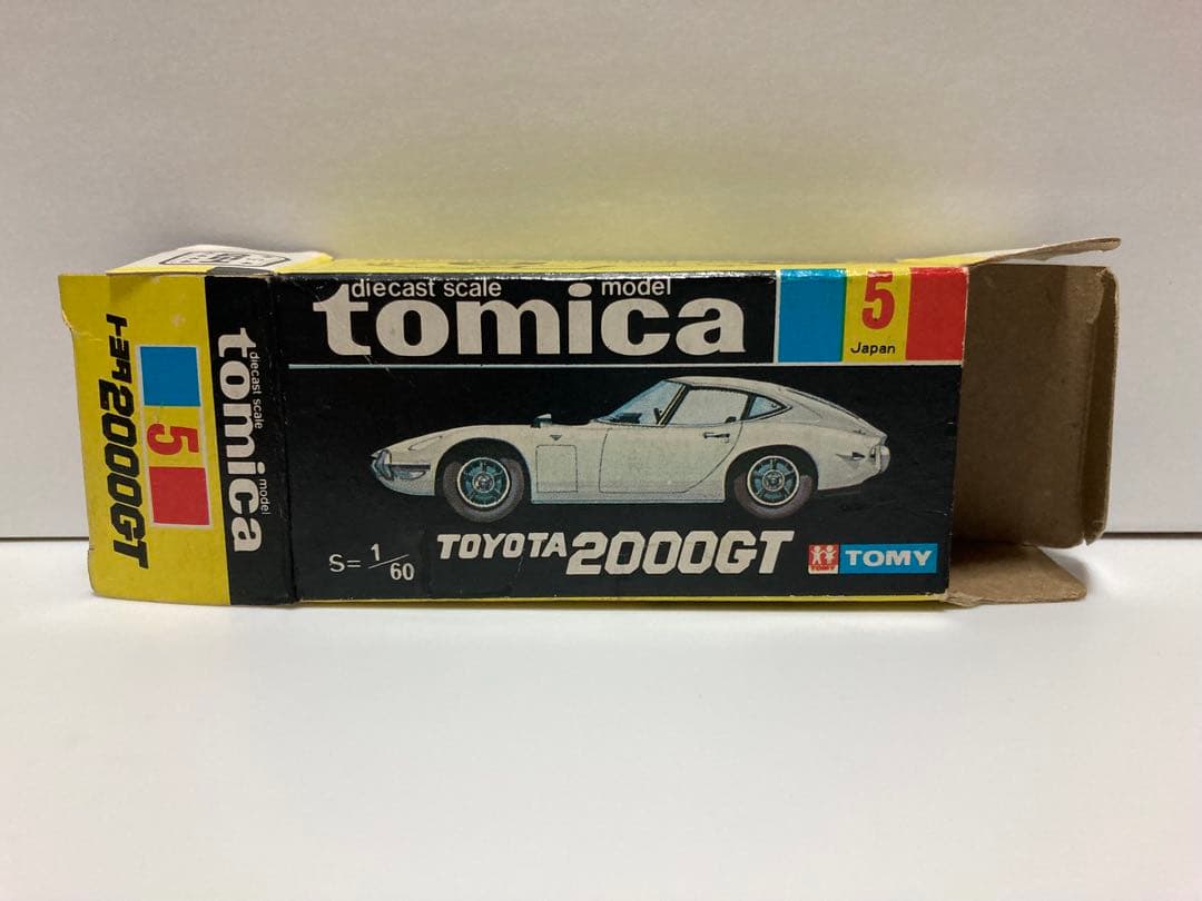 トミカ　黒箱　日本製　トヨタ2000GT 赤　1Aホイール