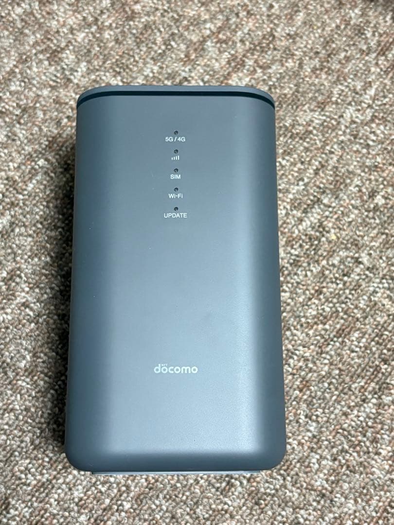 docomo  5G HR02 ドコモ ホームルーター ダークグレー