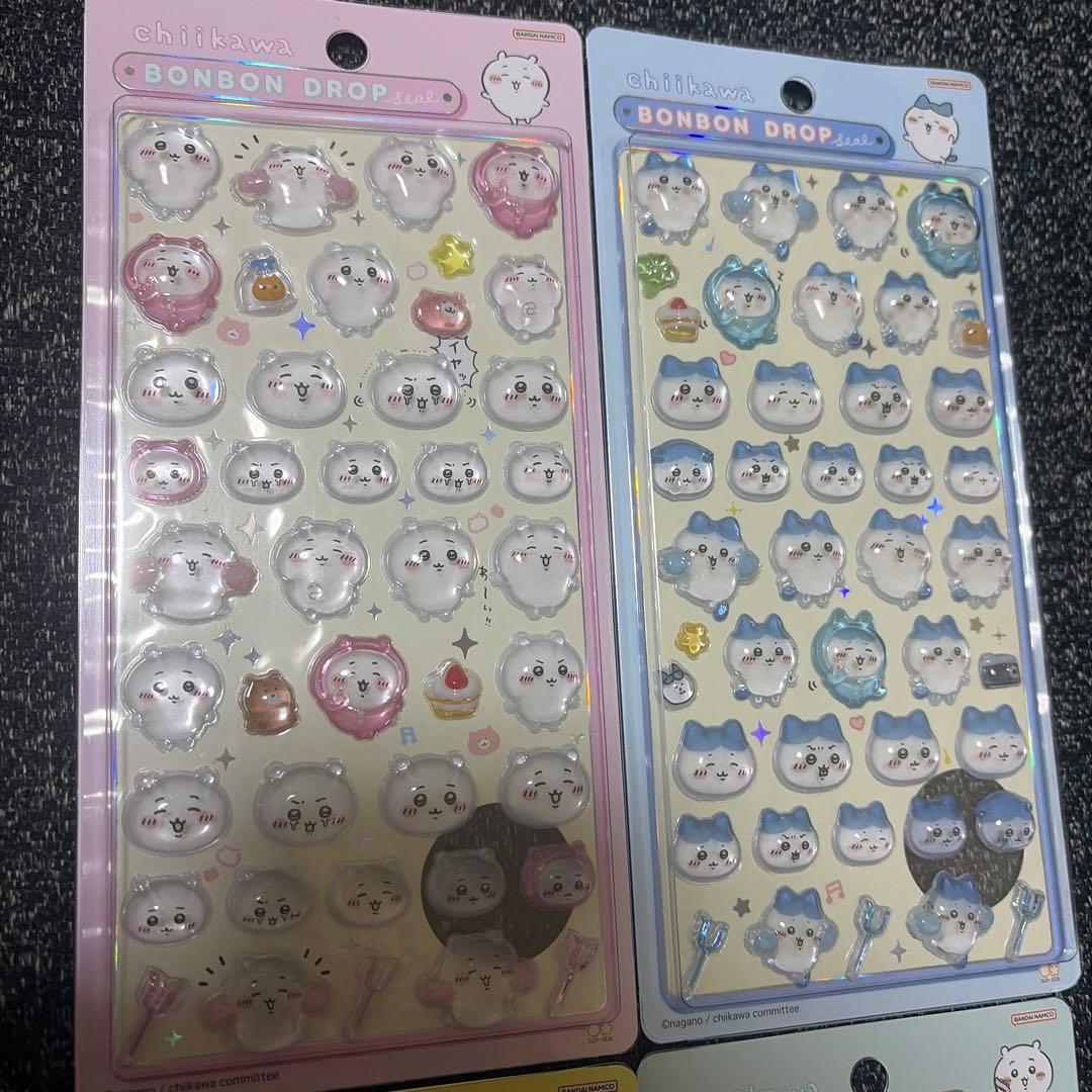 正規品 ちいかわ 第一弾 ボンボンドロップシール 4種セット ハチワレ うさぎ